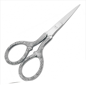 Tijeras de bordado de punta de aguja impresas con recubrimiento en polvo para cortar enhebrar costura con mango cómodo 3,5" - Product Image 3