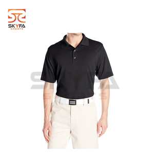Polo de golf rayé à manches longues pour homme, Polo en coton tricoté avec anneau de tirer, séchage rapide - Product Image 5