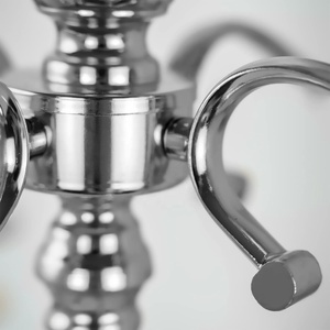 Best Quality Customizable 8-Arm Silver <b>Candle</b> Holder with <b>Crystals</b> for Wedding and Party Home Decorations - Product Image 6