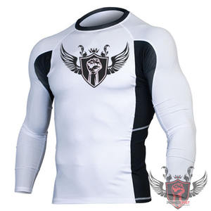 Chemise à manches longues respirante unisexe haute qualité Compression MMA Rash Guard personnalisable pour hommes - Product Image 1