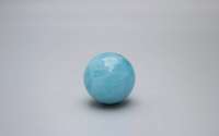Esfera de Cristal de Aguamarina Pulida, Increíble, para Meditación, Viajes Seguros, Esfera Calmante Azul, Amor, Feng Shui, Arte Coleccionable