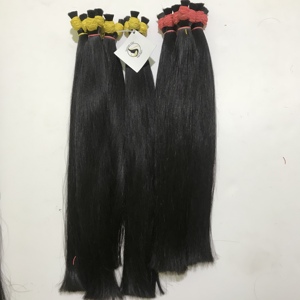 ผมตรงขอบกระดูกหนาสุขภาพดีไม่ผ่านการทำเซตหนังกำพร้าแท้สีดำธรรมชาติ1B ชาวเปรูชาวเวียดนาม - Product Image 3