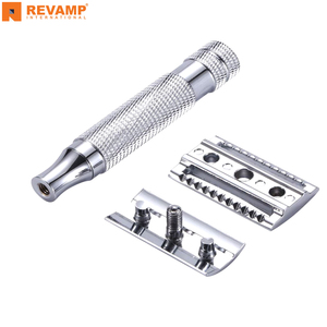 Maquinilla de afeitar profesional de una sola hoja de borde recto con mango de acero inoxidable sostenible maquinilla de afeitar DE SEGURIDAD DE peluquero al por mayor - Product Image 2