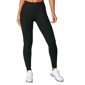 Leggings transpirables de alta calidad para mujer con panel de malla transparente de refrigeración cintura estirada característica al por mayor - Product Image 1