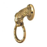 Battant de porte décoratif moderne en laiton, motif fleur de lys, écologique et durable, idéal pour la maison et l'hôtel - Vente chaude