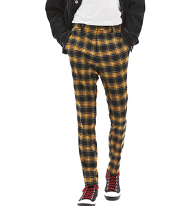 Stylish Yellow Plaid Pants For Comfort 