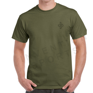 เสื้อยืดผ้าฝ้าย100% สำหรับผู้ชายแห้งเร็วผ้าถักลายโลโก้ตามสั่งสำหรับชีวิตประจำวัน - Product Image 5