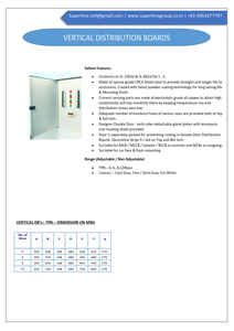 Boîte de distribution compacte à une rangée de portes en acier Reve (gris blanc) pour la transmission d'énergie électrique en Afrique - Product Image 5