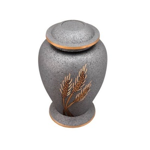 โบราณสีขาวอลูมิเนียมCremation Urnสําหรับเถ้าคุณภาพสูงบ้านเถ้าจัดเก็บงานศพUrnsโลหะแข็งตกแต่งมาตรฐาน - Product Image 4