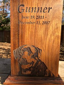 Wood Cremation Urn for Human <b>Ashes</b> Large Urns Memorial Box for Adult Male Handmade Funeral <b>Keepsake</b> Capacity for up to 220 lbs - Product Image 4