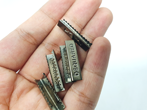 Labelled Printed Metal/Copper Aglets Engraved Shoe <b>Accessories</b> Available in Custom Sizes Variety Colors for Shoes Hoodies Cord - Product Image 3