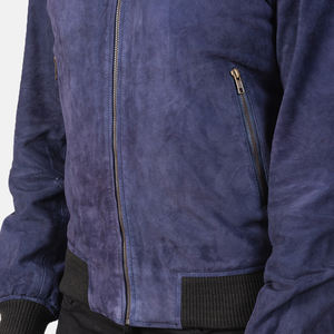 Chaqueta de piel de vaca de invierno para hombre más vendida, bombardero de cuero puro cálido de alta calidad, algodón transpirable de talla grande para el personal - Product Image 4