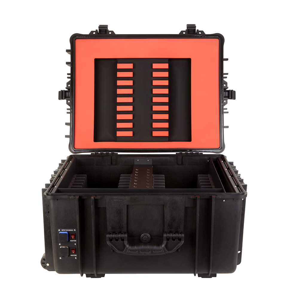 C9-16W 16 портов зарядная тележка для планшета/Kindle подвижной USB-C зарядный шкаф