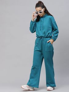 Ensemble de survêtement pour femme, pull à manches longues avec cordon de serrage, coupe ample, pour le fitness, le yoga, la course et l'entraînement, comprenant un sweat-shirt et un pantalon de survêtement - Product Image 4