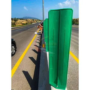 고속도로 유연한 눈부심 방지 보드 녹색 눈부신 방패 교통 도로 안전