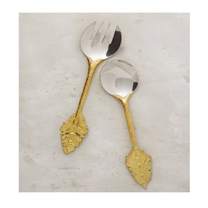 Ensemble de couverts de qualité supérieure en or, 2 pièces, pour restaurant et hôtel, fabriqué en Inde - Product Image 6