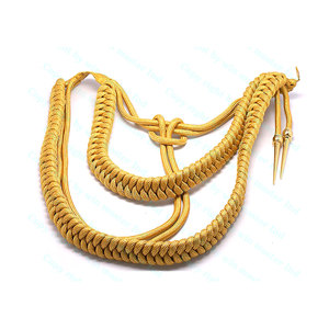 Agujetas Ceremoniales Hechas a Medida |   Accesorios para Uniformes |   Cordones de Hombro Trenzados Dorados Ceremoniales Estadounidenses - Product Image 3