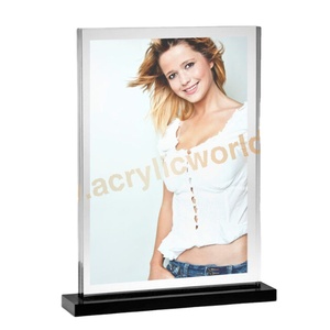 Cadre photo de bureau en acrylique Offre Spéciale, cadre de bloc photo en acrylique - Product Image 1