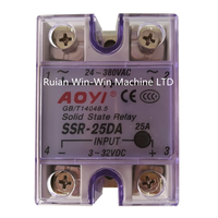 Relais statique triphasé AOYI SSR-25DA, régulateur de tension SSR pour machine à souffler le film