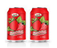 Boisson gazeuse à la fraise vietnamienne 330 ml, boisson non alcoolisée OEM, fabricant de boissons HALAL ISO, boissons gazeuses OEM/ODM