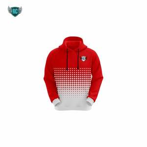 เสื้อมีฮู้ดแบบสวมศีรษะซิปเต็มตัวสำหรับทุกเพศแขนยาวผ้าฟลีซถักโพลีเอสเตอร์ซับลิเมชันสำหรับฤดูหนาวออกแบบใหม่ - Product Image 6