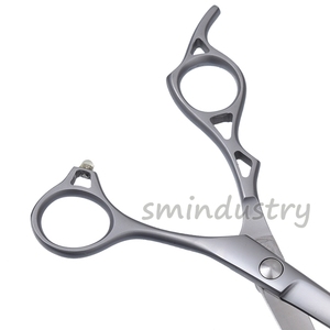 Ciseaux de coiffure professionnels en acier inoxydable, ciseaux à effiler droits faits à la main, logo personnalisé pour salon de coiffure (sm) - Product Image 4