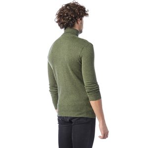 Jersey con logotipo personalizado bordado para hombre, Jersey de punto verde militar de alta calidad, nuevo producto, venta al por mayor - Product Image 4