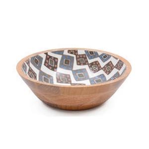 Le meilleur look bols à salade en bois émaillé bol en bois d'acacia pour la salade ou les fruits maison et hôtel bols de service personnalisés imprimés - Product Image 3