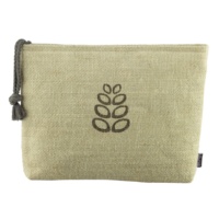 Offre promotionnelle : Sacs cosmétiques pour femmes en jute recyclé, personnalisés, avec fermeture éclair, poignée souple, écologiques, motif à pois tendance, meilleur prix