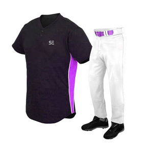 Base <b>Ball</b> Uniform Set High Quality Men <b>Baseball</b> Uniform / Softball Sportswear Uniforms - Product Image 1