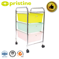 Meilleur fabricant de meubles de Taiwan, vente en gros de meubles pour la maison, tiroir de rangement en plastique à 3 niveaux