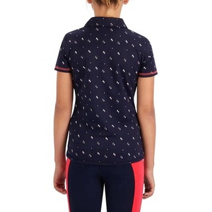 Polo équitation pour garçons, Polo à manches courtes, col en coton, Golf, garçons - Product Image 2