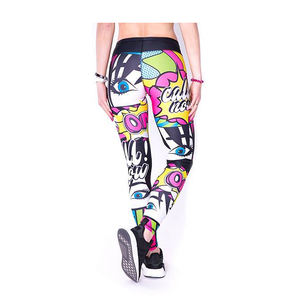 Meilleures ventes de pantalons de yoga pour femmes imprimés par sublimation personnalisés à des prix raisonnables à vendre - Product Image 2