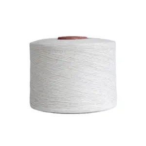 Recyceltes umwelt freundliches Handstrick-Web gewebe Polyester gebleicht Fancy Yarn Cotton Blended Yarn