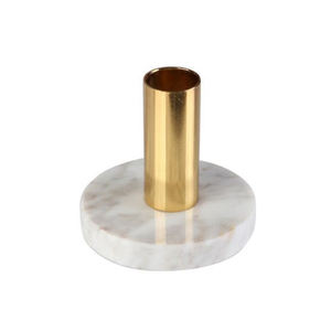 Bougeoir en marbre et laiton massif - Product Image 1
