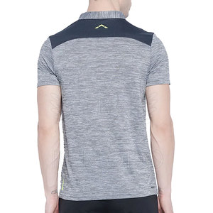 T-shirt personnalisé pour homme 2021, 200g, manches courtes, tricot uni en polyester/coton, avec impression de logo personnalisé - Product Image 2