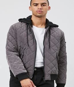Chaqueta Bomber de lona de invierno para hombre, nuevo estilo, diseño de poliéster acolchado para estaciones frías - Product Image 4