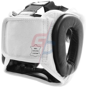 Protector de cabeza de entrenamiento de cara completa de gel para boxeo MMA y Muay Thai para combate hecho con algodón de goma duradero y material de PU - Product Image 4