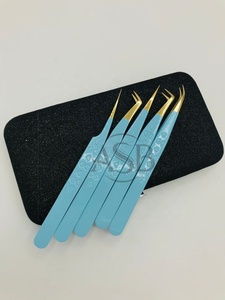 เด็กหัวใจสีฟ้าจับสแตนเลสที่ยั่งยืนโลโก้ที่กําหนดเองต่อขนตาแหนบแหนบคุณภาพสูงต่อขนตา - Product Image 6