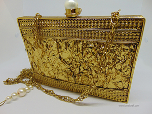Bolsos de embrague de noche negro de plata de oro desnudo - Product Image 3