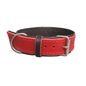 Meilleur Prix Personnalisé Moyen Grand Luxe Collier De Chien En Cuir Rouge Élégant Rivet Décoration Logo Personnalisé - Product Image 1