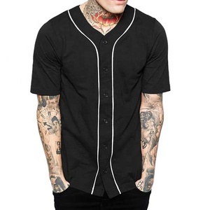 Maillot de baseball pour homme, boutonné, uniforme sportif, maillot de baseball vierge, vente en gros, pas cher, t-shirts de baseball USA - Product Image 5