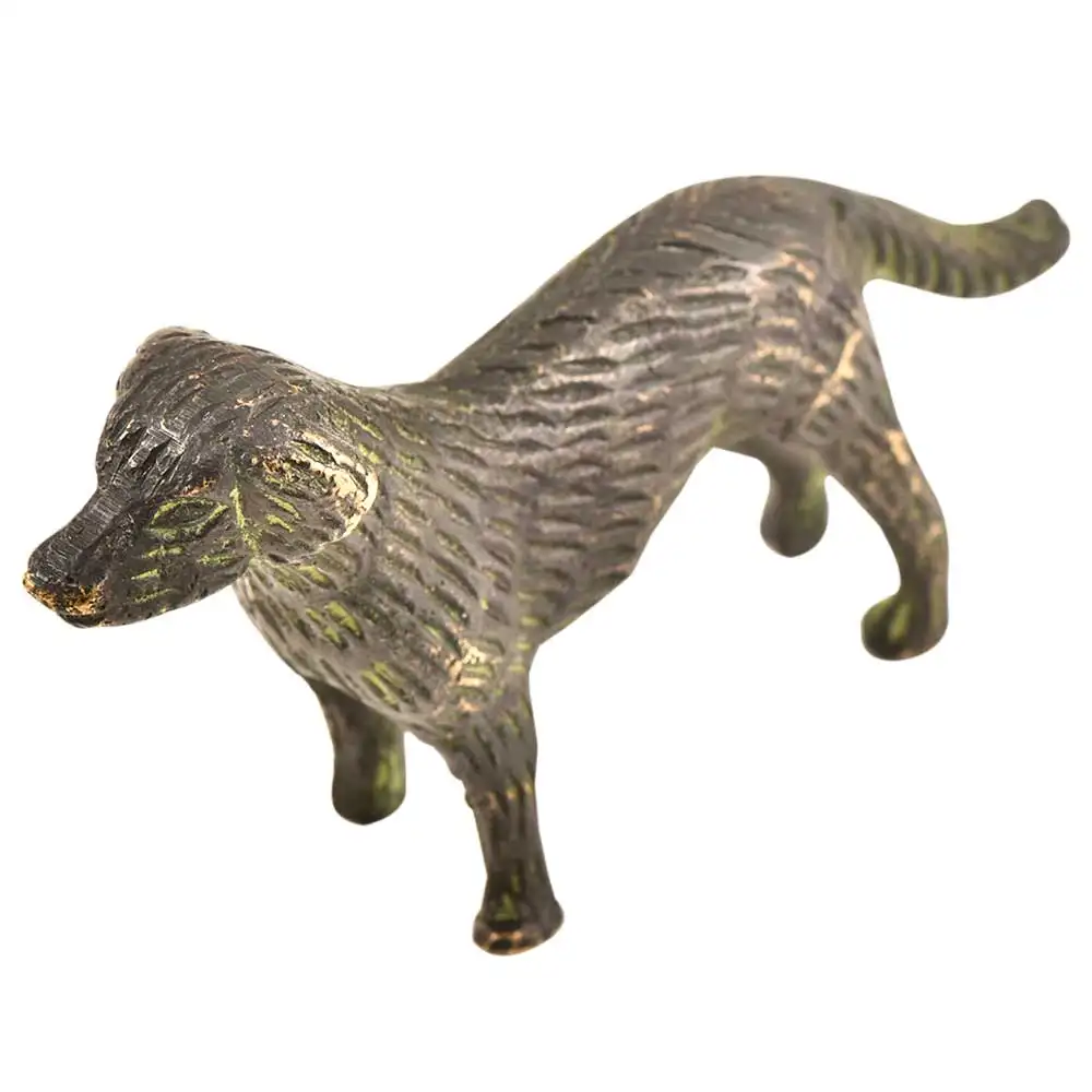 Handgemaakte Gouden Messing Van Hond Staande Bij Punt Sculpturen Beeldje Standbeeld Verklaring Stukken Decor Gift Items