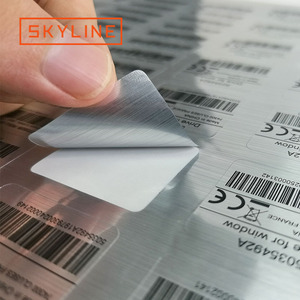 Pegatina de vinilo de plata laminada a prueba de agua - Product Image 3