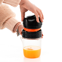 ORB Multifunctionele handmatige groentespiralizer, voedselversnipperaar, citruspers, roestvrijstalen messen, transparante container
