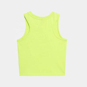 Camisetas sin mangas sexys para mujer, cuello redondo, ajustadas, estilo crop top, PIHA SPORTS, de poliéster/algodón, casuales, tallas 8-14 - Product Image 2