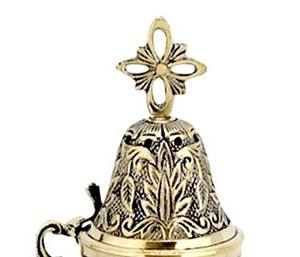 Encensoir en métal fait à la main de haute qualité Brûleur d'encens Incensario avec bois et matériaux de semence - Product Image 2