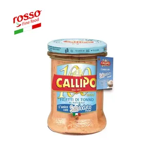 Yellowfin Naturale Tonno Filetti di Vaso di Vetro 200 g Callipo - Made in Italia