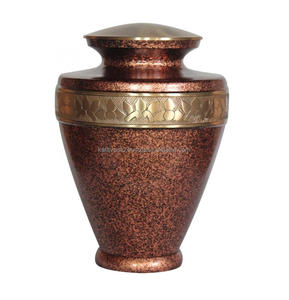 Nouveau Style laiton finition métal humain crémation cendres urnes ou maison à la main crémation urnes cendre Pot - Product Image 2