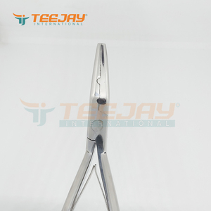 Nouvel arrivage TEEJAY : Pince applicatrice de micro-anneaux courbés en acier inoxydable argenté pour extensions capillaires, personnalisable OEM, avec poignée sur mesure et marque privée - Product Image 6